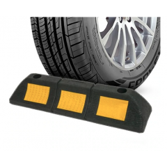Opritor roti auto reflectorizant, pentru locul de parcare sau blocare roti