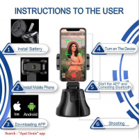 Suport Smart pentru telefon 360, urmarirea fetei si a obiectivelor