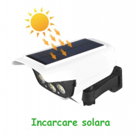 Camera de supraveghere falsa cu senzor de miscare si panou solar