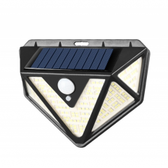 Lampa 166 LED cu panou solar si senzor de miscare