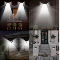 Lampa 166 LED cu panou solar si senzor de miscare