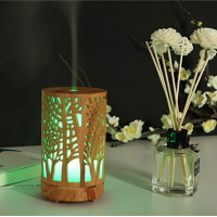 Umidificator aromaterapie, lumina led 7 culori, model copaci