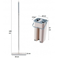 Mop cu 2 cuve pentru spalare si stoarcere