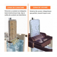 Mop cu 2 cuve pentru spalare si stoarcere