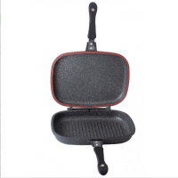Tigaie dubla 36 cm, din aluminiu forjat, antiaderenta