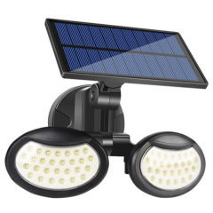 Lampa solara cu doua brate 56 LED-uri si senzor de miscare
