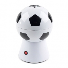 Aparat de facut popcorn in forma de minge de fotbal, alb