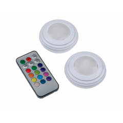 Set 2 lampi de veghe cu telecomanda, 12 culori