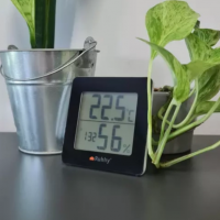 Statie Meteorologica cu Termometru, Higrometru, Ceas, Alarma