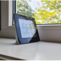 Statie Meteorologica cu Termometru, Higrometru, Ceas, Alarma