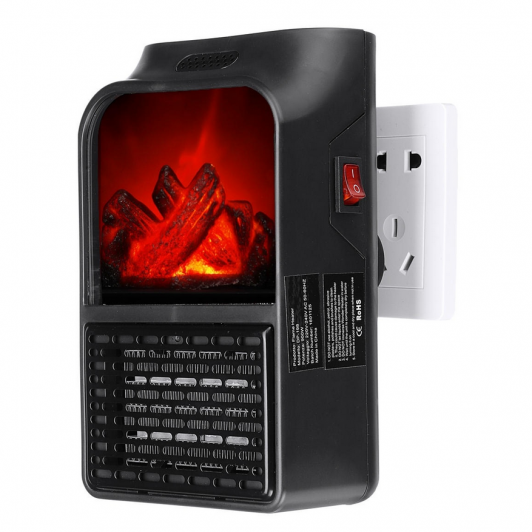 Aeroterma portabila semineu cu telecomanda, putere 500 W Aeroterma portabila semineu cu telecomanda, putere 500 W