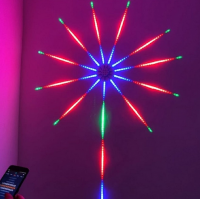 Super pret Instalatie Artificii LED Smart, RGB Muzica, telecomanda si control din smartphone Super pret Instalatie Artificii LED Smart, RGB Muzica, telecomanda si control din smartphone