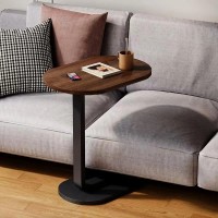 Masuta dreptunghiulara pentru cafea, lemn cu metal, 45 x 59.5 x 28 cm, maro cu negru