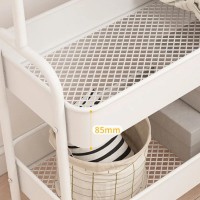 Suport portabil din otel carbon pentru umerase si haine cu 2 rafturi, 2 carlige, 159x67x30 cm, alb