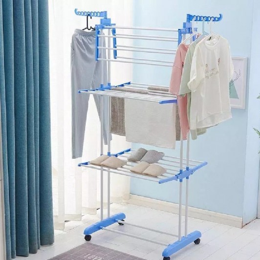 Uscator de rufe vertical, pliabil si mobil, suport umerase, inaltime 170 cm