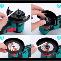Mini polizor, flex portabil, 2 acumulatori si 5 discuri incluse, 12v