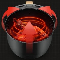 Air Fryer, friteuza cu aer cald, 6l, 2400W, afisaj digital, control tactil