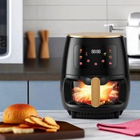 Air Fryer, friteuza cu aer cald, 6l, 2400W, afisaj digital, control tactil