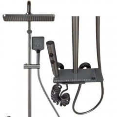 Coloana de dus premium, design modern, ploaie relaxanta, termostat inteligent, iluminare LED