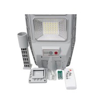Lampa solara led cu incarcare solara, 100W, IP65, panou incorporabil, JG-803