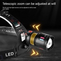 Lanterna de cap cu zoom telescopic, 20w, raza de actiune 500m