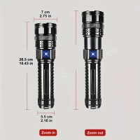 Lanterna LED tactica de mana, baterie de inalta calitate 15000 mAh, COB, zoom puternic pana la 900m