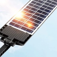 Lampa solara stradala, 6 casete LED, 60W, 3 moduri de iluminare, senzori de lumina si de miscare