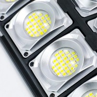Lampa solara stradala, 8 casete LED, 100W, 3 moduri de iluminare, senzori de lumina si de miscare