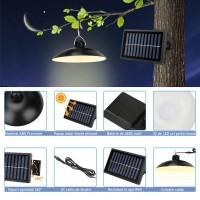 Set 2 lampi suspendate cu panou solar, portabile, camping, drumetii si pescuit, IP65, rezistente apa