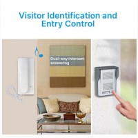 Interfon bidirectional cu unitati externe si interne, 50 mW, 300 ~ 3400 HZ, culoare alb