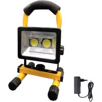 Lampa de lucru tip proiector cu 2 LED-uri 50W, acumulator integrat si suport montare