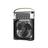 Mini ventilator portabil cu pulverizator apa, racitor de aer, purificator, RGB, rezervor apa 600 ml