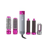 Uscator de par 5 in 1, capete interschimbabile, perie cu aer cald, filtru de aer, 1100W