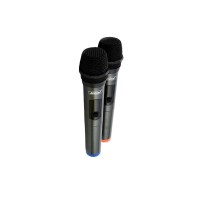 Set 2 microfoane profesionale fara fir, reciver wireless de pana la 20 de metri