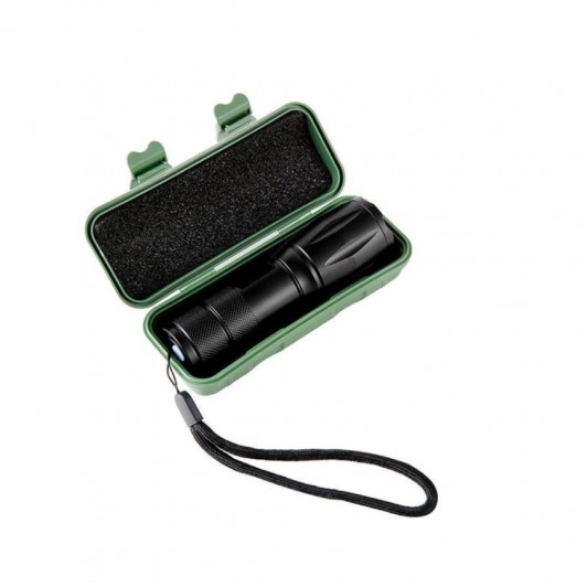 Mini lanterna tactica de buzunar LED, 1000 lm, Negru