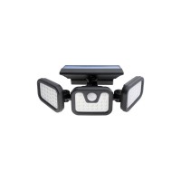 Proiector solar cu senzor 74 LED SMD 15W, IP65, lumina rece