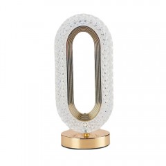 Lampa LED decorativa, din cristal acrilic, lumina ambientala, 3 culori, control touch