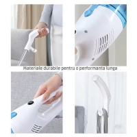 Aspirator Vertical 2 in 1, Portabil, Putere 600 W, Filtru Hepa, Calitate Premium, Alb