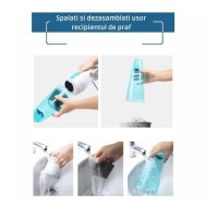 Aspirator Vertical 2 in 1, Portabil, Putere 600 W, Filtru Hepa, Calitate Premium, Alb
