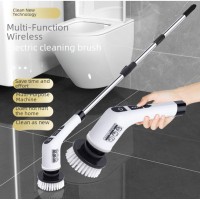 Perie electrica 7-in-1, rotativa 360, cu maner telescopic pentru curatare si lustruire universala.