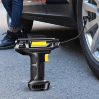 Compresor auto fara fir, putere 72 W, 10 Bar, LED, capacitate de aer de 18 litri pe minut, negru