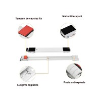 Set 2 suporturi reglabile pentru masina de spalat, frigider, 24 roti