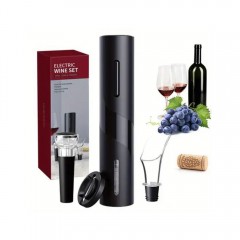 Set tirbuson electric 4 in 1, aerator, dozator si accesorii pentru vin