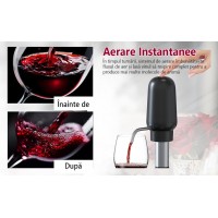Set tirbuson electric 4 in 1, aerator, dozator si accesorii pentru vin
