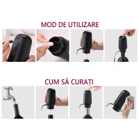 Set tirbuson electric 4 in 1, aerator, dozator si accesorii pentru vin