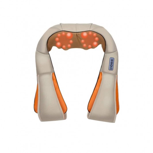 Aparat de masaj si relaxare Shiatsu, role circulare, incalzire, 24W