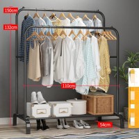 Suport dublu de umerase pentru haine din metal, greutate maxima 35kg