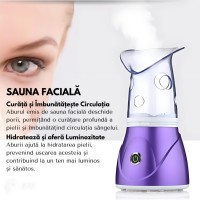 Sauna faciala cu inhalator, detasabila pentru deschierea si hidratarea porilor