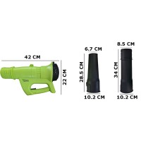 Suflanta de frunze electrica cu 2 Acumulatori, Putere 3500W, 12.000 rotatii/min, Volum Aer 2.3 mc/m Suflanta de frunze electrica cu 2 Acumulatori, Putere 3500W, 12.000 rotatii/min, Volum Aer 2.3 mc/m