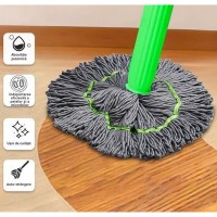 Mop modern cu stoarcere rapida, microfibra super aborbanta, curatenie eficenta fara efort